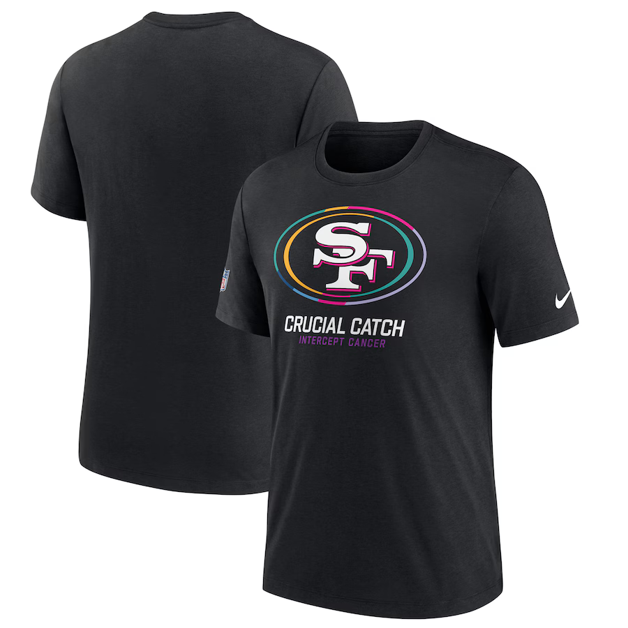 Men Nike San Francisco 49ers 2024 Nike NFL black T shirts 2->nfl t-shirts->Sports Accessory